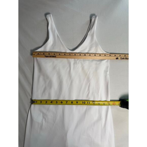 Athleta Transcend Dress White Size SMALL P Built in bra shorts - Picture 8 of 10